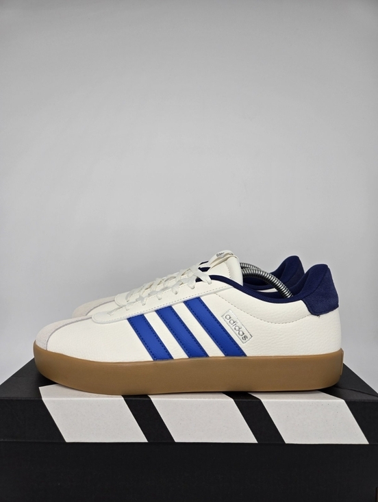 adidas Other - Adidas Men's VL Court 3.0 JR8634 Core White Bright Royal Dark Blue Shoes Size 12